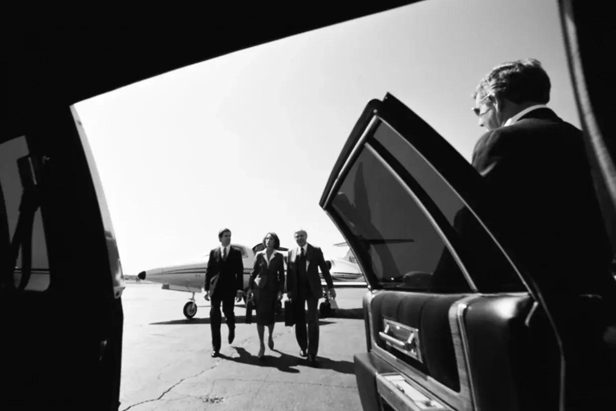 Professional black car airport transportation service in New Jersey - luxury sedan at Newark Airport